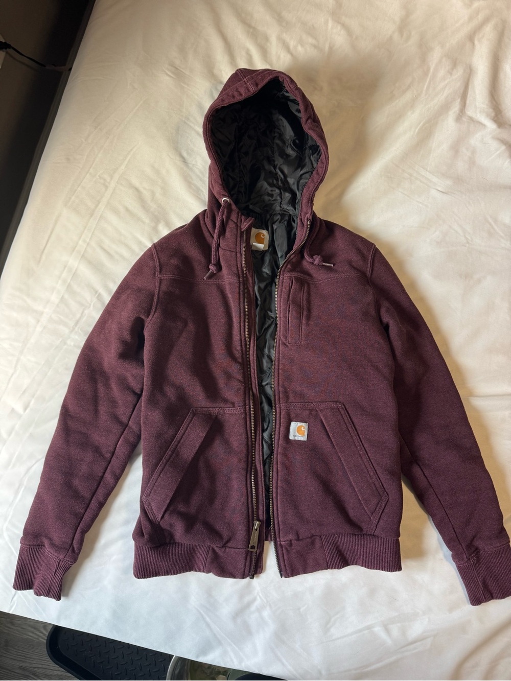Carhartt Women’s Hooded Utility Jacket - Burgundy